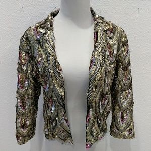 Topshop Sequin Blazer